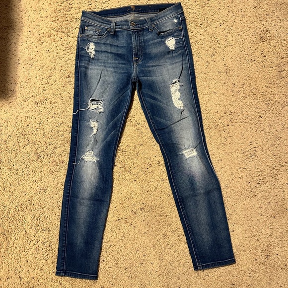 7 For All Mankind Ankle Skinny - Picture 1 of 4